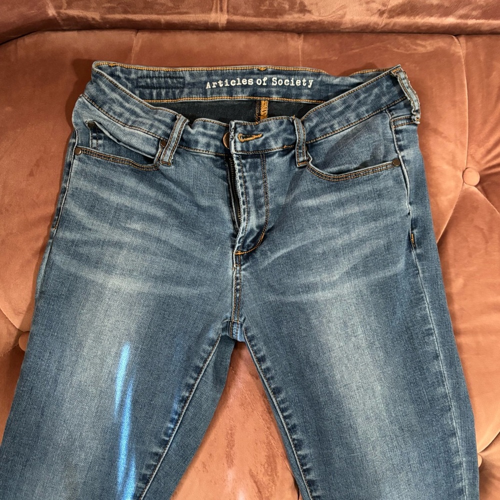Articles Of Society Women's Dark Blue Skinny Jeans - Picture 4 of 9